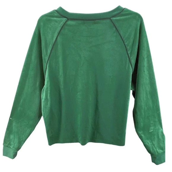 NEW BP Women’s Size Small Green Velour Sweatshirt - Picture 2 of 4